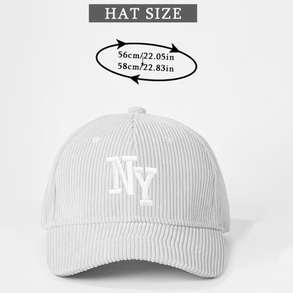 Women's NY Teal Corduroy Cap New York Hat Adjustable NWT - Picture 2 of 3